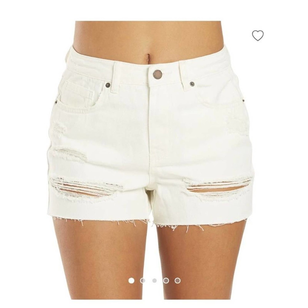 O’NEILL Women's Angus White Denim Shorts, Size 30